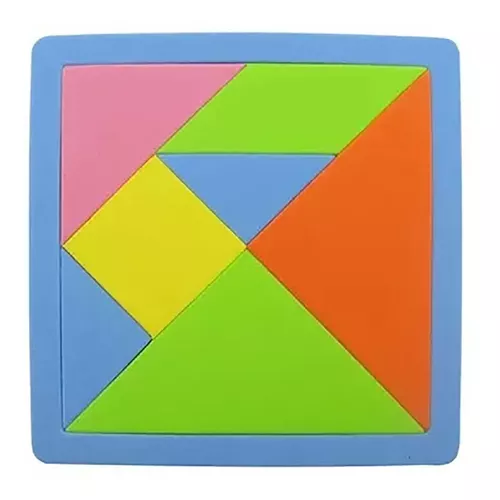 7pcs Jogos Educativos Puzzles Espuma Eva Tangram Crianças