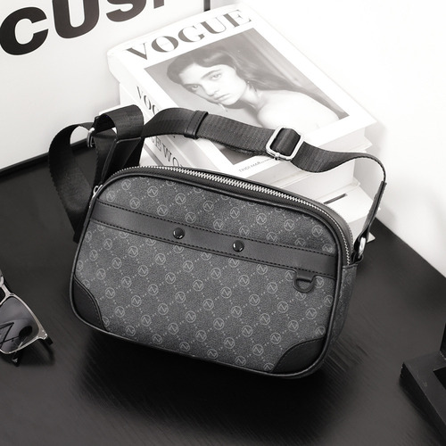 2025 Nuevo Bolso De Hombro A Cuadros Para Hombre, Versátil,