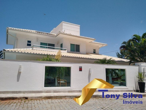 Belíssima Casa De Alto Padrão Em Condomínio Com Canal Navegável Cabo Frio - 1153