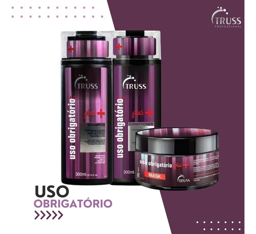 Truss Uso Obrigatório Plus+ Shamp+ Condic 300ml+ Masc 180ml