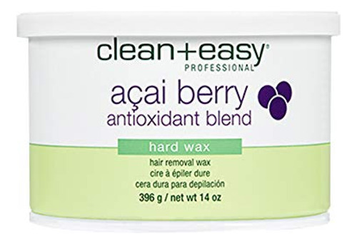 Clean + Easy Acai Berry Hard Wax, Tratamiento De Cera Depila