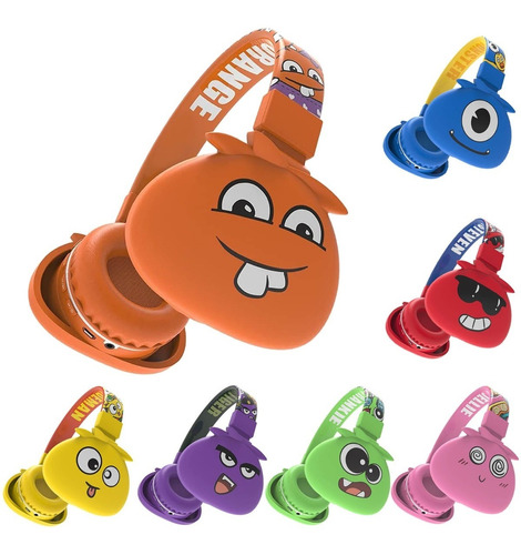 Auricular Monster Para Niños Con Bluetooth Varios Diseños Uy