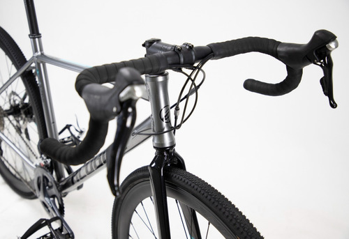 Bicicleta De Gravel Alubike Revel 700c De Aluminio Plateado 50 Cm