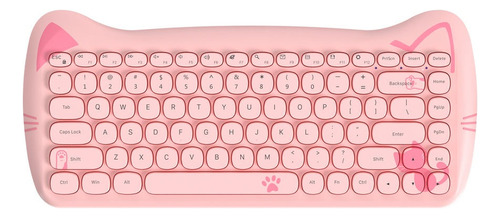 Teclado Mecánico Ajazz 3060i-84 Rosa Mezcla De Colores Perso