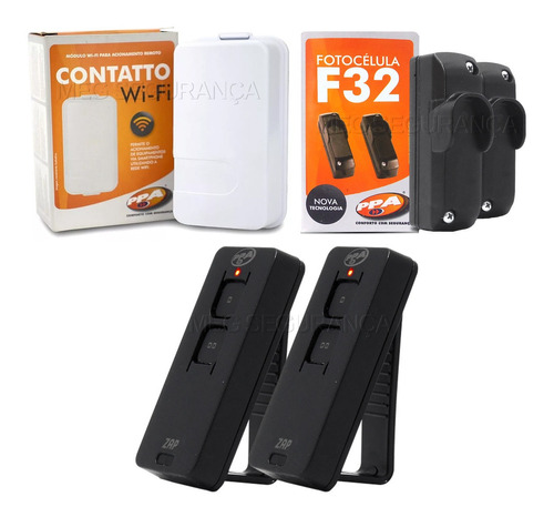 Kit Modulo Contatto Wifi Anti Esmagamento F32 2 Controle Zap