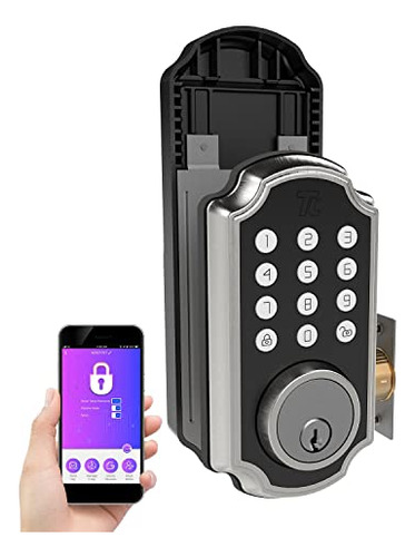 Tl117 Smart Lock With Keypad, Voice Prompts | Single-cy...