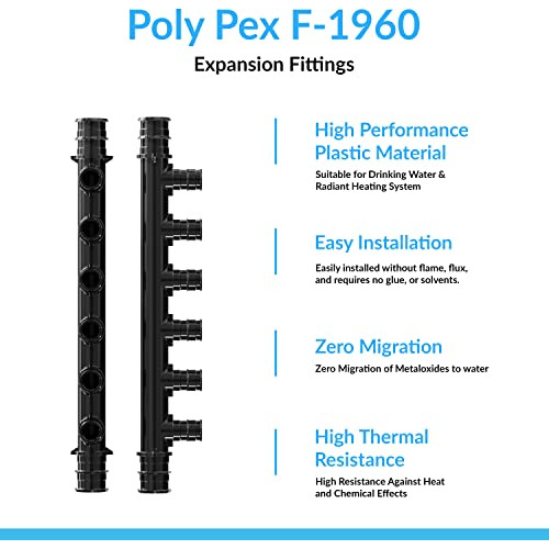 Colector Pex 6 Puertos Para Conexiones De Anillo De Expansin