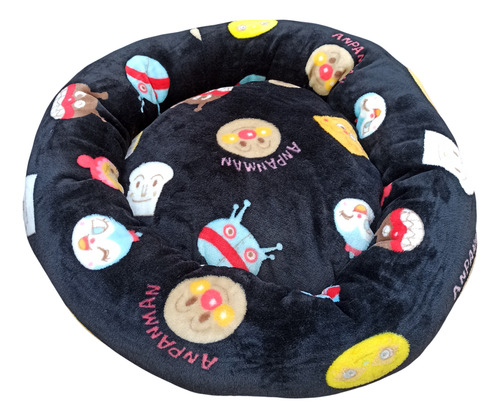 Moises Polar Soft Gato Perro Chico 55cm Diam Vellon Negro Caritas