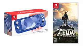 Nintendo Switch Lite Azul + Zelda Breath Of The Wild