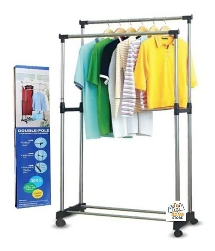 Tendedero De Ropa Doble Tendedero Metalico Organizador