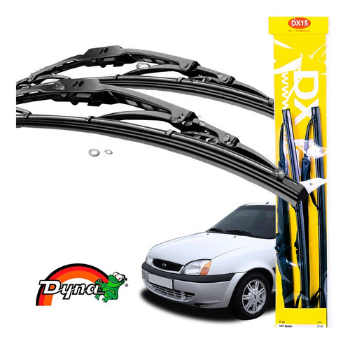 Kit Limpador Parabrisa Ford Fiesta 1996 A 2007 Original Dyna