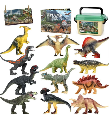 Juguetes De Dinosaurio Jurassic Fruse, 12 Pcs Figuras De Din