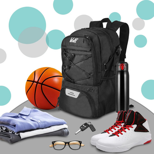 Mochila De Baloncesto Grande Con Compartimento Para Zapatos