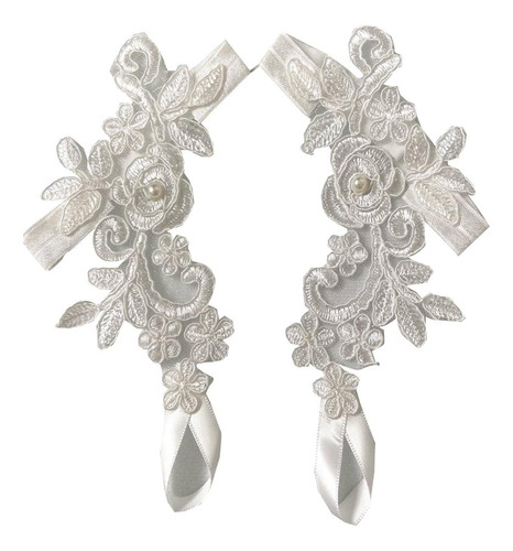 Slenyubridal Tobilleras De Encaje Sandalias Descalzas Boda E