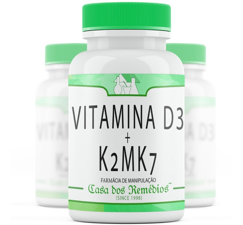 Vitamina D3 10000ui + Vitamina K2 Mk7 100mcg 240 Cápsulas