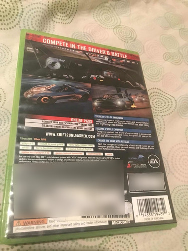 Shift Unleashed 2 X Box 360 (Usado)