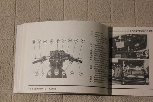 Kawasaki Z 550 1980 Manual Del Propietario (Usado)