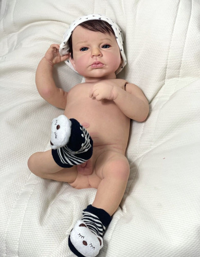 Bebê Reborn Menino Realista Tem Pipi Toma Banho