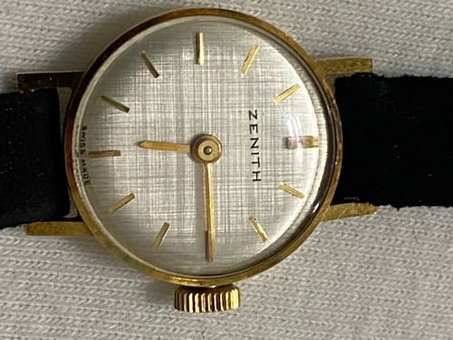 Relogio Zenit, Dec 60,ouro 18k. Couro.todo. Original.feminin