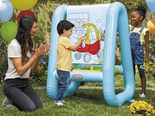 Caballete Inflable 3 En 1 Para Niños De 3 Años, Arte Al Aire