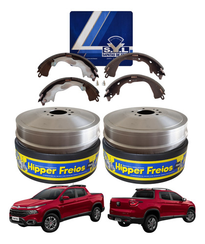 Tambores E Sapatas Com Hastes Toro 2.0 Diesel 4x2 E 4x4