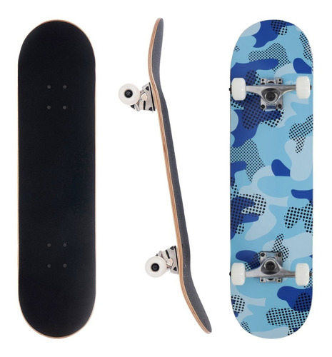 Patineta Camuflaje 3whys 7 Capas De Madera Rusa Envio Gratis