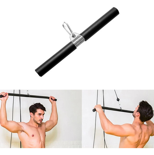 Barra Giratoria Recta Para Hacer Flexiones De Bíceps Con Emp