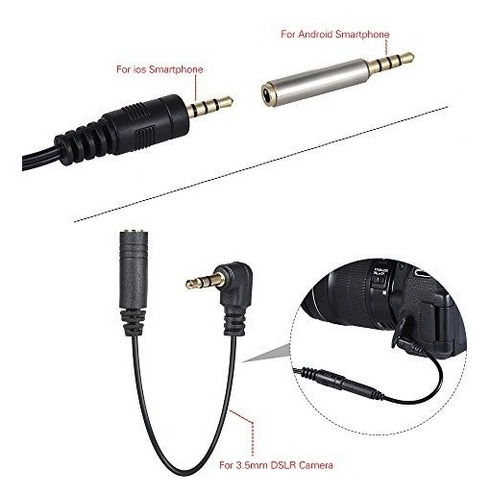 Microfono Corbatero Doble Arimic 6m Celular + Cámara +comput