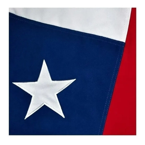 Bandera Chilena 60 X 90 Cms Genero Tela  Reforzada