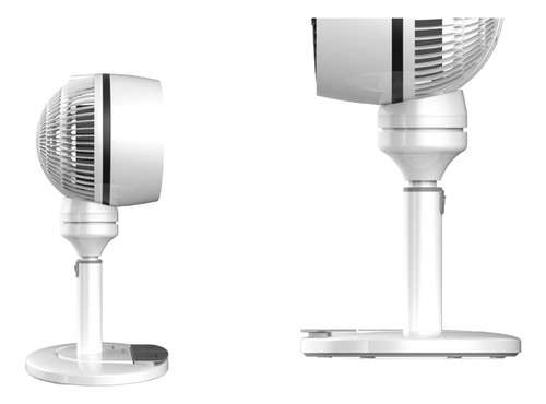 Ventilador Piso Aire Multidireccional Control C Pie & Remoto 28 Cm 60 Hz Blanco Negro Abs Plastico 3