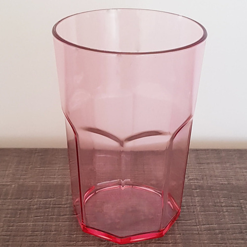 Conjunto 6 Copos Jogo De Copos Para Suco Água 400ml Rosa Qua