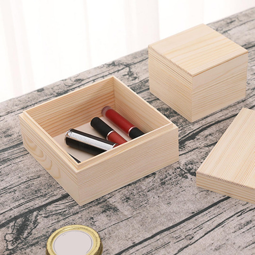 Caja De Almacenamiento De Madera Joya De Joya Portátil De L