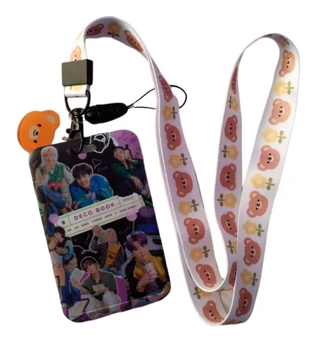 Porta Carnet Y Lanyard Bts K-pop Band Porta Identificación