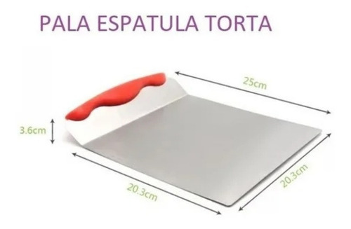 Imagen 2 de 5 de Pala Espatula Repostera 25x20 Levanta Tortas Cocina Belgrano
