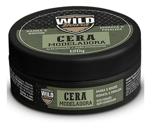 Cera Modeladora Para Barba Cabelo Bigode Wild Beard 120gr