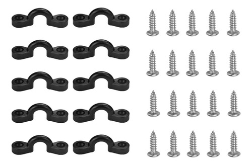 3 X 10 Piezas Kayak Pad Eye Nylon Bungee Deck Loops Tie Down