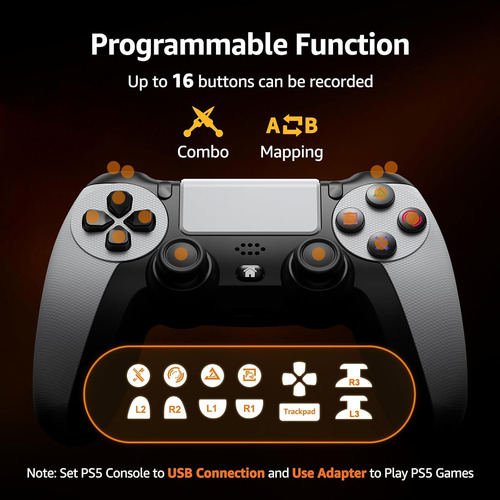 Mando Inalámbrico Iwgame P/ Ps5/ps5 Pro/ps4/pc Blanco