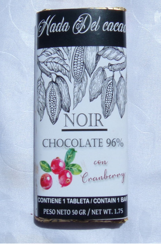 Tableta De Chocolate 96% X Unidad - Edicion Especial Frutos