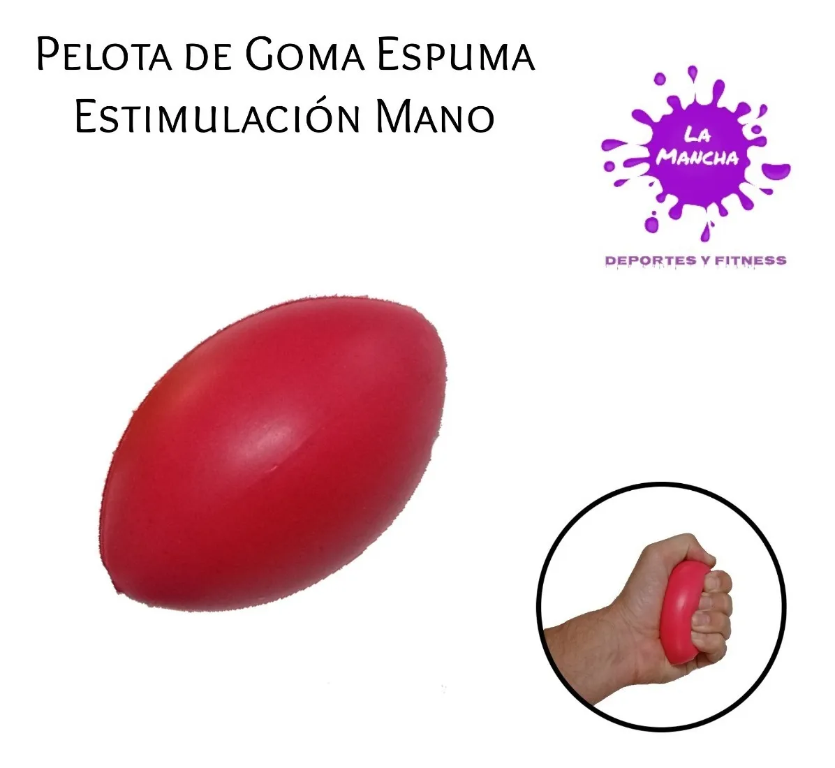 Pelota De Goma Espuma Chica Mano 5 Cm Diam. Recuperación