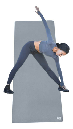 Tapete Yoga Pilates Fitness Ejercicio 4 Mm Yesh Market Color Gris