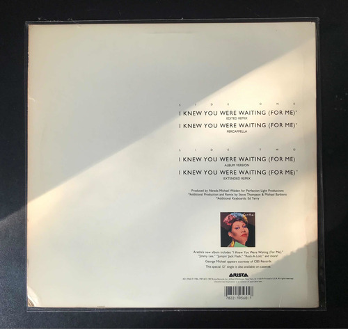 Imagen 2 de 4 de Vinilo Aretha Franklin & George Michael Che Discos