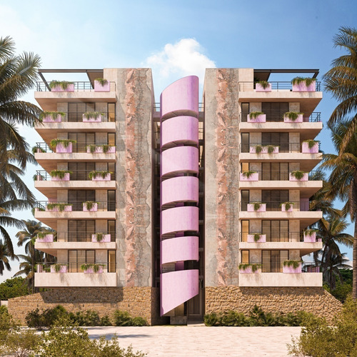 Departamentos(estudio) En La Playa En Copropiedad En Rosa Palmar, Sisal