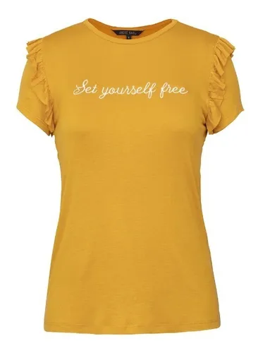 Playeras amarillas online para mujer