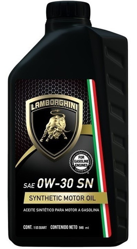 Aceite Full Sintetico Sae 0w-30 Sn Lamborghini 946ml