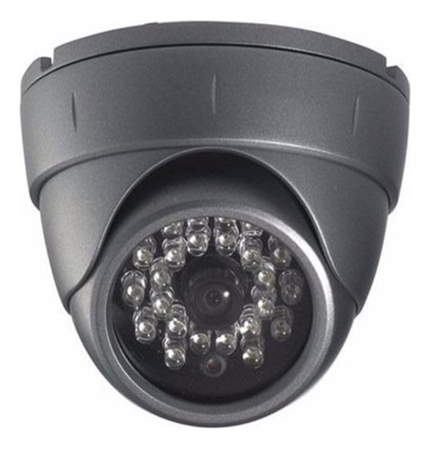 Cámara Tipo Domo Antivandálico 6mm 24 Led Cmos 800tvl Ntsc