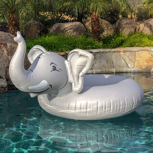 Elefante Flotador De Piscina Inflable Para Adultos Y Niños