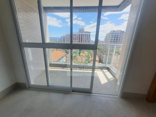 Apartamento Novo - Embaré - Santos - 01 Dormitório/suíte - Varanda - Garagem Demarcada - R$400.000,00 - Ap6592