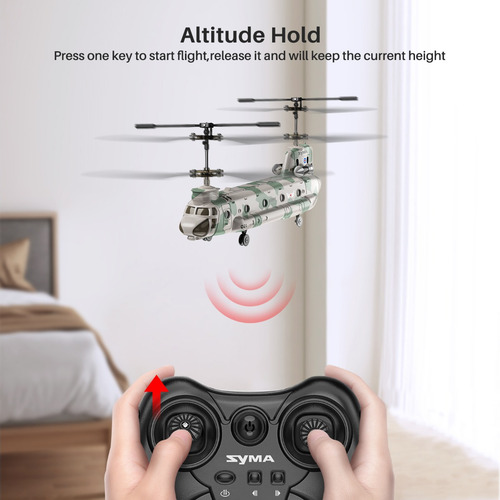 Helicóptero De Control Remoto Syma Q21 Camuflaje Chinook Ch-