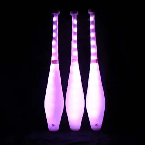 Zeekio - Palos De Malabares Con Luz Led Multicolor -