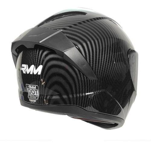 Casco Moto Cerrado Rmm Hf701 Fibra Carbon Dot Deportivo